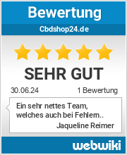 Bewertungen zu cbdshop24.de