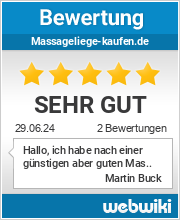 Bewertungen zu massageliege-kaufen.de