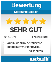 Bewertungen zu moonandstars.ch