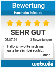 Bewertungen zu haushalts-infos.de