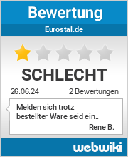 Bewertungen zu eurostal.de