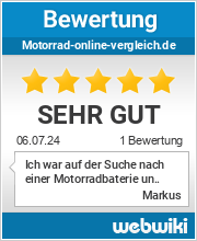 Bewertungen zu motorrad-online-vergleich.de