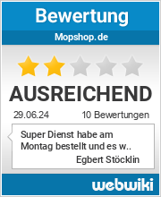 Bewertungen zu mopshop.de