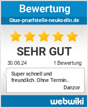 Bewertungen zu gtue-pruefstelle-neukoelln.de