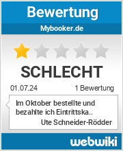 Bewertungen zu mybooker.de