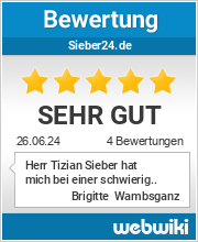 Bewertungen zu sieber24.de