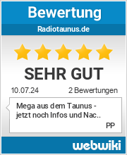 Bewertungen zu radiotaunus.de