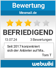 Bewertungen zu mexmail.de