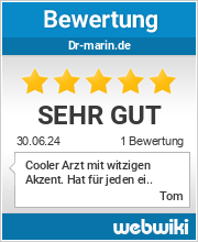 Bewertungen zu dr-marin.de