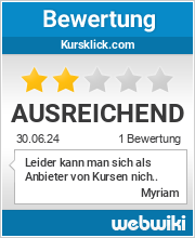 Bewertungen zu kursklick.com
