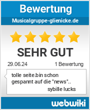 Bewertungen zu musicalgruppe-glienicke.de