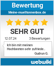 Bewertungen zu meine-muelltonnenbox.de