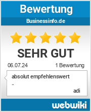 Bewertungen zu businessinfo.de