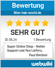 Bewertungen zu klier-hair-world.de