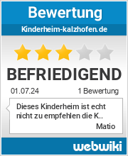 Bewertungen zu kinderheim-kalzhofen.de