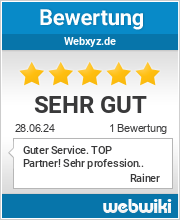 Bewertungen zu webxyz.de
