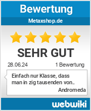 Bewertungen zu metaxshop.de