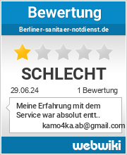 Bewertungen zu berliner-sanitaer-notdienst.de