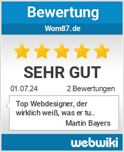Bewertungen zu wom87.de