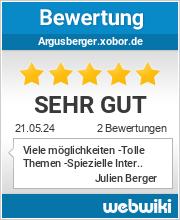 Bewertungen zu argusberger.xobor.de