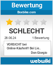 Bewertungen zu boxbike.com