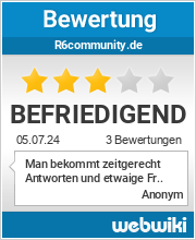 Bewertungen zu r6community.de