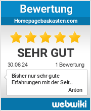 Bewertungen zu homepagebaukasten.com