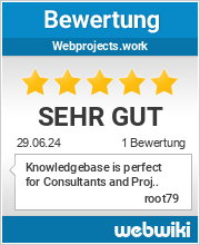 Bewertungen zu webprojects.work