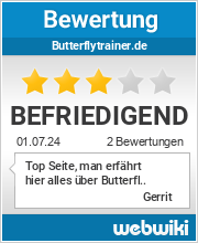 Bewertungen zu butterflytrainer.de