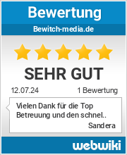 Bewertungen zu bewitch-media.de