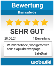 Bewertungen zu brainsafe.de