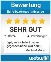 Bewertungen zu ralfs-boxenstop-imbiss.de