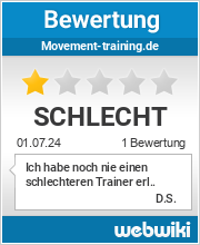 Bewertungen zu movement-training.de