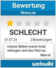 Bewertungen zu wickey.de