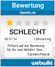 Bewertungen zu open4u.de