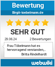 Bewertungen zu birgit-toebelmann.de
