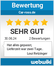 Bewertungen zu car-ross.de