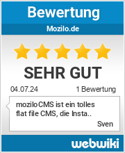 Bewertungen zu mozilo.de
