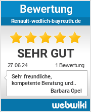 Bewertungen zu renault-wedlich-bayreuth.de