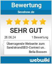 Bewertungen zu seoshow.de