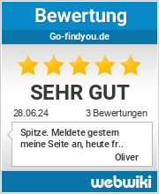 Bewertungen zu go-findyou.de