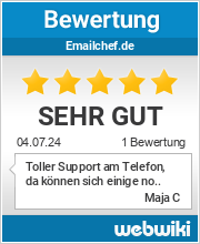 Bewertungen zu emailchef.de