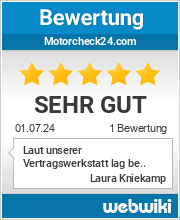 Bewertungen zu motorcheck24.com