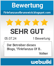 Bewertungen zu firlefanzusofbrunswick.blogspot.com