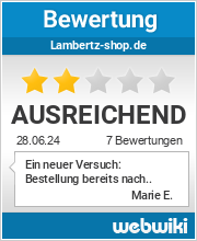 Bewertungen zu lambertz-shop.de