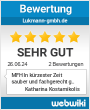 Bewertungen zu lukmann-gmbh.de