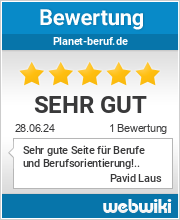 Bewertungen zu planet-beruf.de