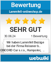 Bewertungen zu lammfell-onlineshop.de