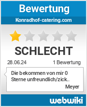 Bewertungen zu konradhof-catering.com