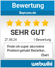 Bewertungen zu buycons.de